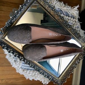 NWOT Aldo Leather Embellished Loafer